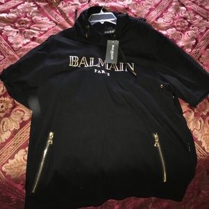 Beautiful authentic Balmain short sleeve hoodie!